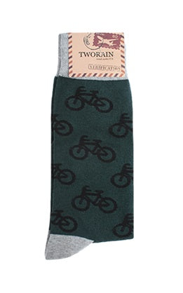 Bike Men's Crew Socks (Beige, Carmel, Wine, Purple, Sky Blue, Deep Green)