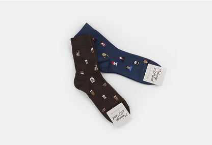 Patterned Novelty Men's Crew Socks