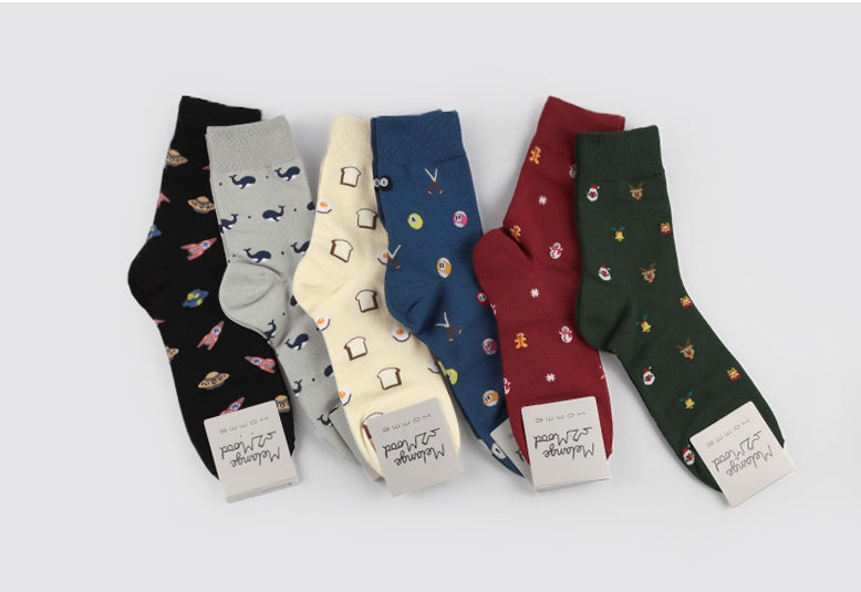 Patterned Novelty Men's Crew Socks