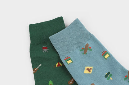 Patterned Novelty Men's Crew Socks