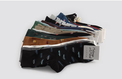 Patterned Novelty Men's Crew Socks